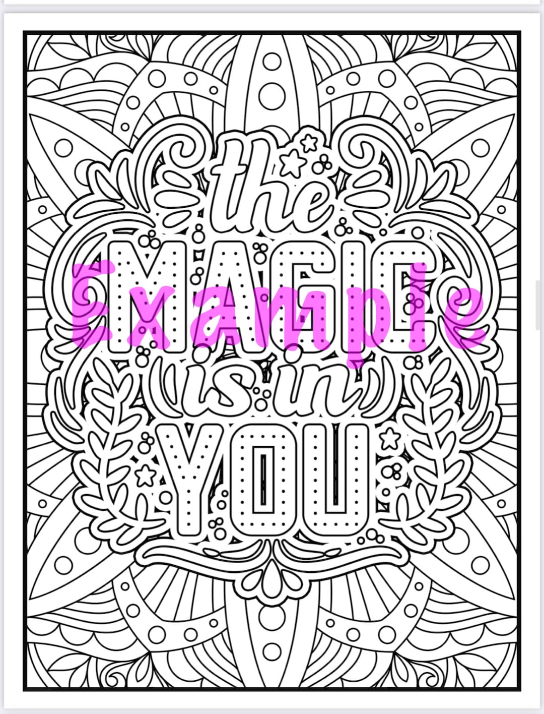 50 Pages Motivational Quotes Coloring Pages - Etsy