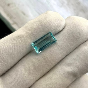 Baguette Cut Aquamarine, Faceted Aquamarine, AAA Quality, Excellent Cuts, Baguette Cut Aquamarine For Making Ring, Lab Created Aquamarine