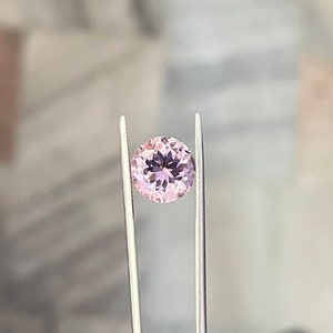 7MM Lab Created Pink Sapphire, Round Cut, Faceted Pink Sapphire, AAAQuality, Excellent Cuts, Loose Gemstone, Gemstone For Making Jewelry