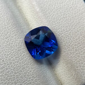 Blue Tanzanite, Lab Created, Faceted Tanzanite, Cushion Cut, AAQuality, Excellent Making, Loose Tanzanite Gemstone For Rings And Earrings.
