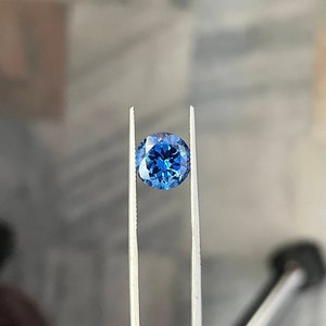 Lab Created Blue Sapphire,Blue Sapphire  Round Shape, Faceted Gemstone, AAA Quality, Sapphire For Making Jewelry, Excellent Cuts
