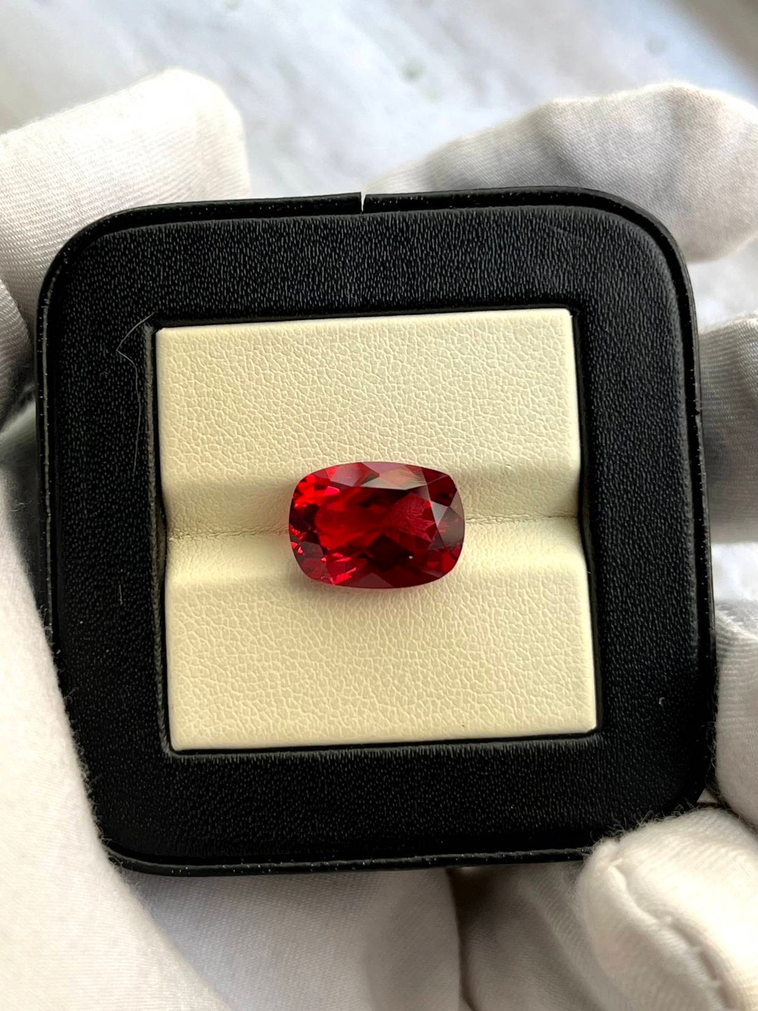 Top Quality Red Ruby, Cushion Cut Red Ruby, AAA Red Ruby, Lab Created ...