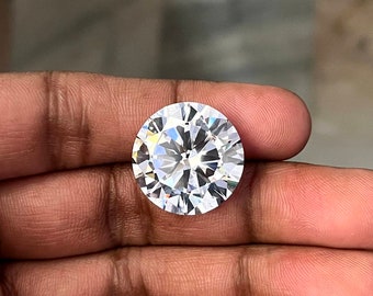 Cubic Zirconia , Brilliant Cut Cubic Zirconia, 18mm Size,Top Quality Gemstone, Faceted Cubic Zirconia, AAA Quality .
