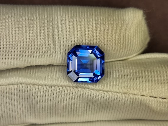 Tanzanite Gemstone Top Graded AAA Color Asscher Cut Tanzanite