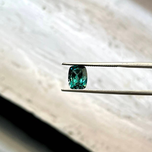Rare! Teal Sapphire, Cushion Cut Sapphire, Lab Created Sapphire, AAA Quality, Excellent Cuts And Making, Teal Sapphire For Making Jewelry
