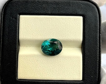 Rare! Teal Sapphire, Lab Created Sapphire, Oval Cut Sapphire, AAA Quality, Excellent Cuts And Making, Teal Sapphire For Making Jewelry