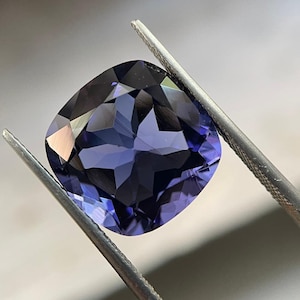 Lab Created Tanzanite, Cushion Cut, Faceted Blue Tanzanite For Jewellry, Loose Gemstone, AAQuality, Tanzanite Gemstone.