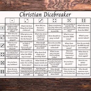 Woman&#39;s ministry game, Christian Icebreaker Activity, Games for youth group, Printable church game, Get To Know You, Bible study