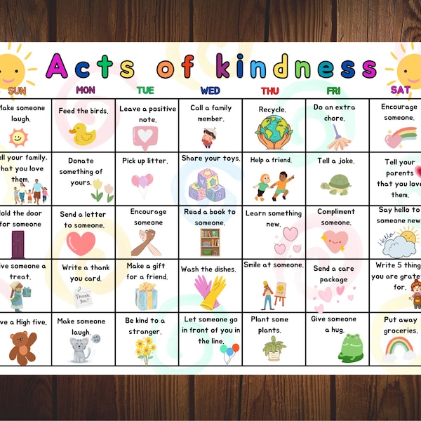 Acts of kindness calendar, Kindness Activities for Kids, Random Acts of Kindness Ideas, Family Activities, Kindness Matters, kindness bingo