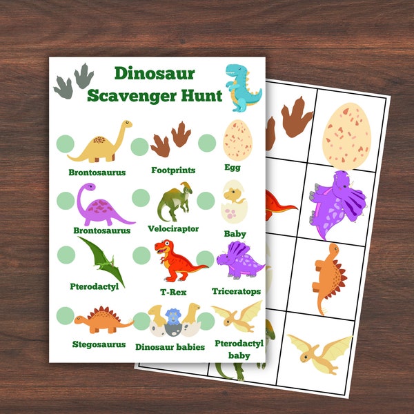 Dinosaur Treasure Hunt, Kids Birthday Party Games, Dinosaur Scavenger Hunt, Dino Party, Dinosaur Party, Jurassic Game, T-Rex Party game
