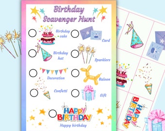 Schatzsuche zum Geburtstag, Schnitzeljagd zum Geburtstag, Geburtstagsaktivität für Kinder, Geburtstagsspiele, Kindergeburtstagsfeierspiele