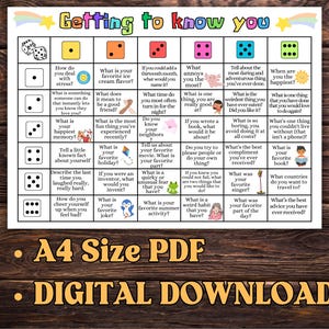 Dicebreaker Roll and Tell Game, Back to School, Icebreaker Activity for ...