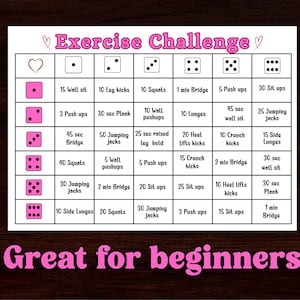 Desafío de fitness para principiantes, Desafío de fitness y ejercicio, Ejercicio de pared, Entrenamiento de abdominales, Juego de ejercicios, Motivación para entrenar