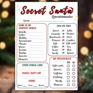 Fragebogen zur Weihnachtsbefragung, Weihnachtsgeschenkbörse, Ostergeschenk, Weihnachten im Klassenzimmer, Fragebogen für Kollegen, Weihnachtsfeier
