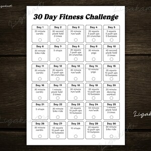30 day fitness challenge, squat challenge, 30 day exercise challenge, Chair Fitness Bingo, Movement Activity,  Get Fit Activity, Get Moving