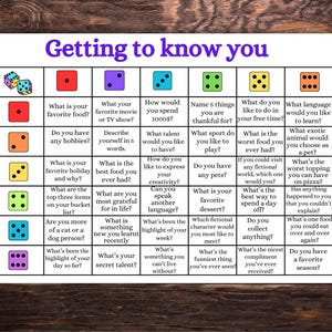 DiceBreaker Roll and Tell Game, Back to School, Icebreaker Activity for all age, Games for Kid, Teacher Resource, Dice Game, Get To Know You