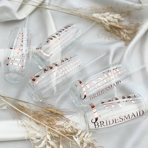 Personalized bridesmaid glasses for special occasions and gifts/wedding/Team Bride/JGA/birthday image 7