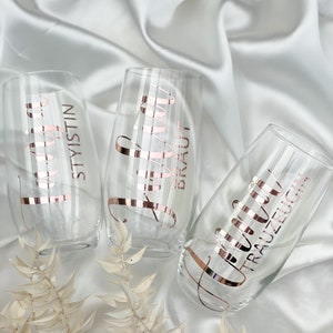 Personalized bridesmaid glasses for special occasions and gifts/wedding/Team Bride/JGA/birthday image 5