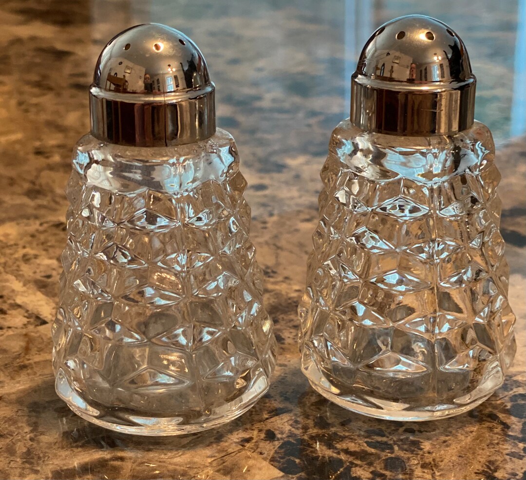 Vintage Fostoria Salt & Pepper Shakers Free Shipping Etsy
