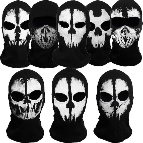 Call Of Duty Ghost Mask pour adulte Balaclava Hat Skull Face Mask Cosplay  Costume Masques