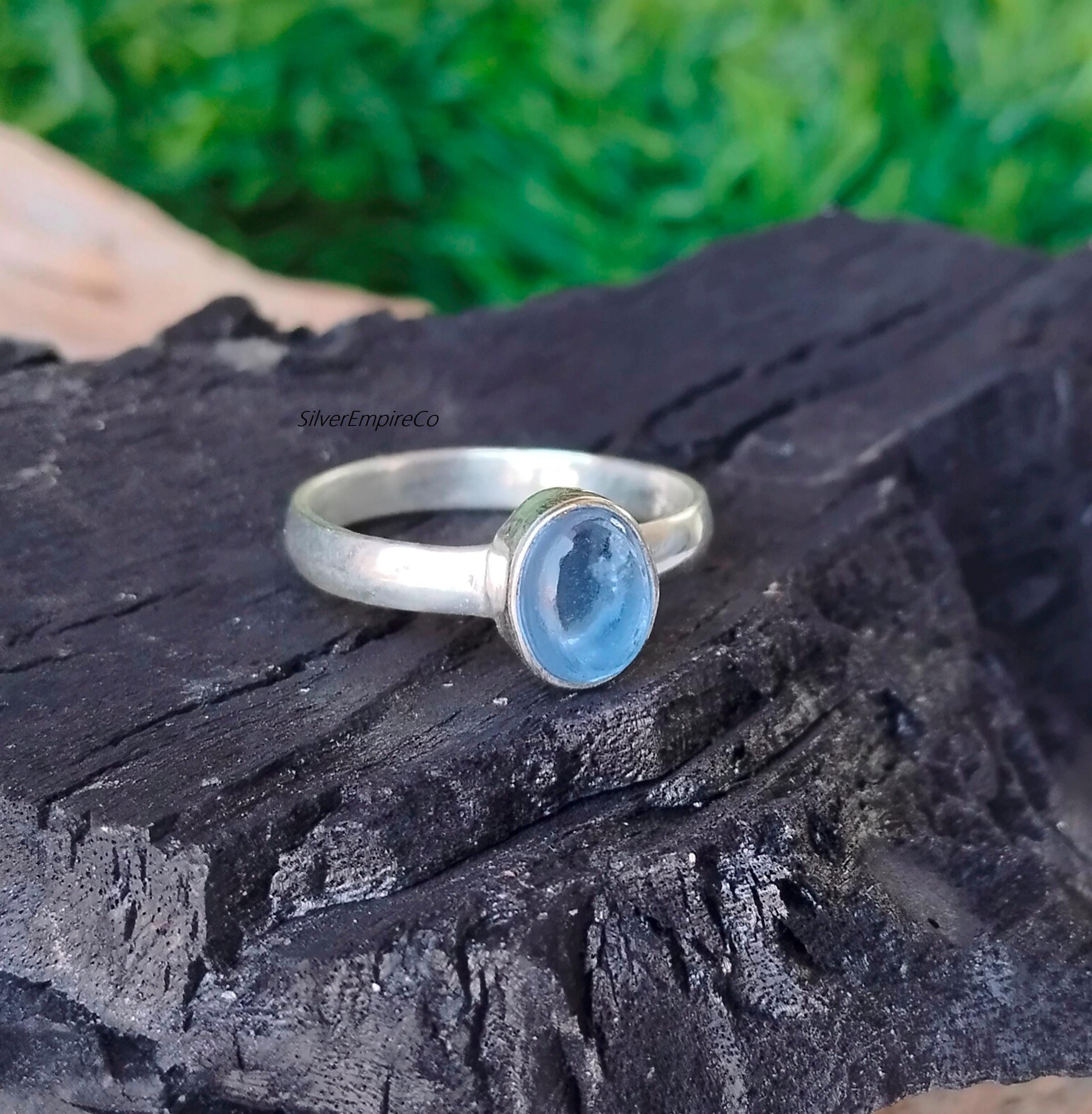 Natural Tanzanite 925 Sterling Silver Handmade Ring – Cushion Cut Cocktail Jewelry (All Sizes)