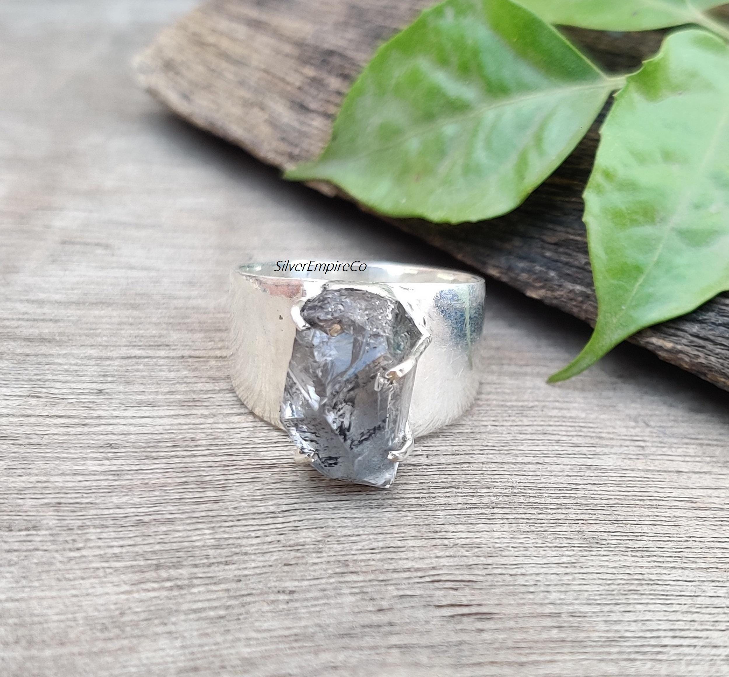 HIMALYA QUARTZ] 女性用シルバーリング - ハンドメイドリング - 925 