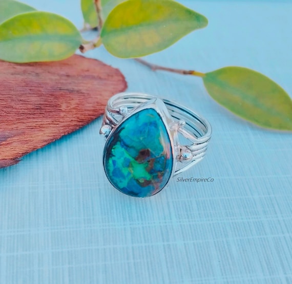 Crystal Monarch Opal, 925 Solid Sterling Silver, Handmade Boho