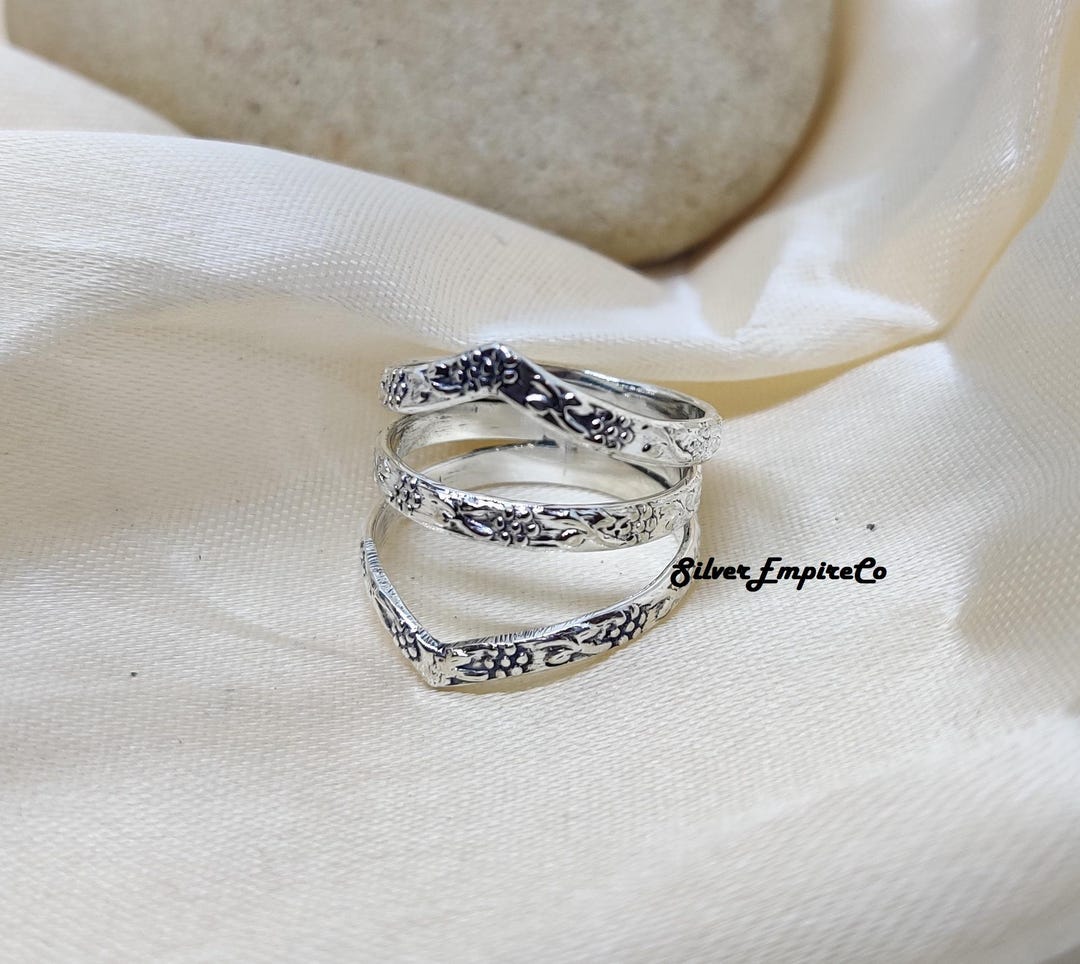 Antique Style Stacking Ring for Women & Men in 925 Sterling Silver. - Etsy
