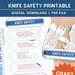 Pocket Knife Safety for Kids Printable Scouts Pocket Knife Safety ...