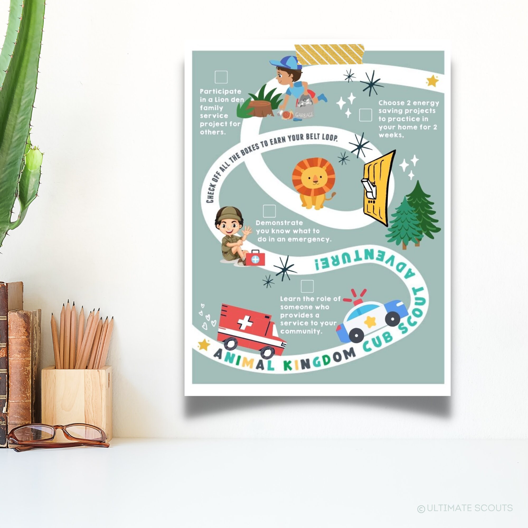 Cub Scout Lion Adventure Printable Maps Instant Download - Etsy