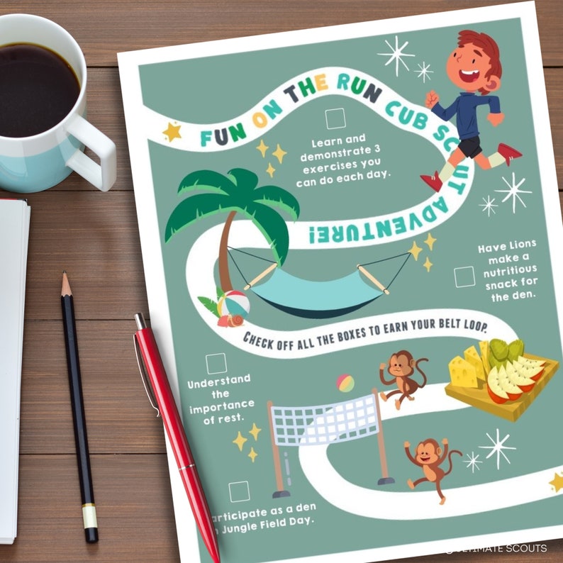 Cub Scout Lion Adventure Printable Maps Instant Download - Etsy