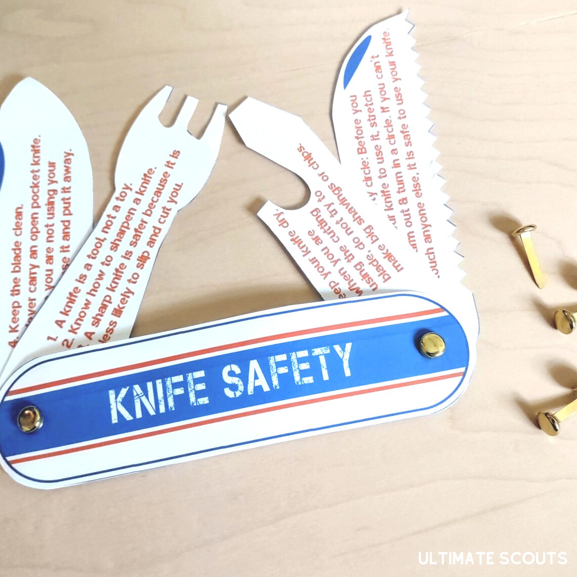 Pocket Knife Safety for Kids Printable Scouts Pocket Knife Safety ...