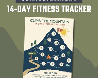 Kids Fitness Tracker Printable: 14-Day Challenge Chart (PDF Download)