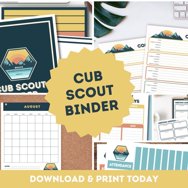 Cub Scout Printables - Etsy