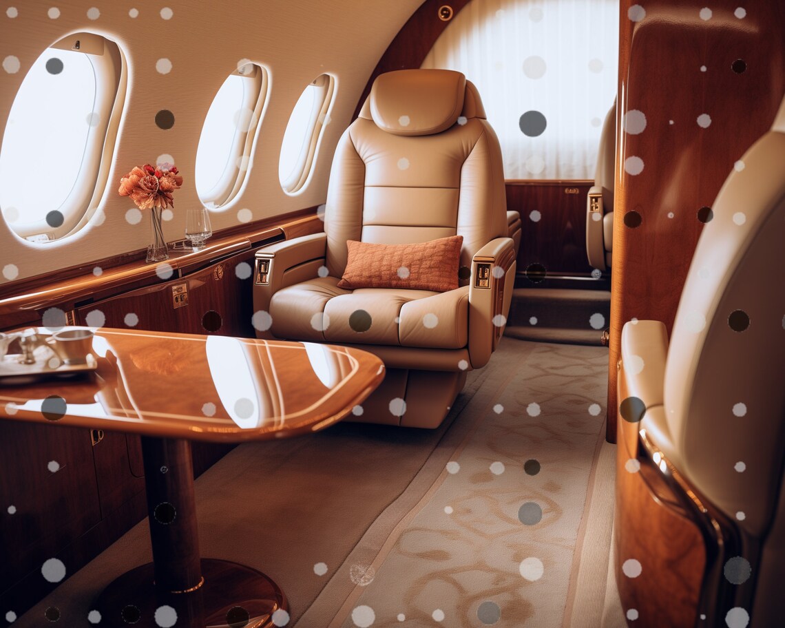 Luxurious Private Jet Digital Backdrop Bundle. | 4 Pngs - Etsy