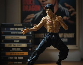 Handcrafted Bruce Lee Sculpture