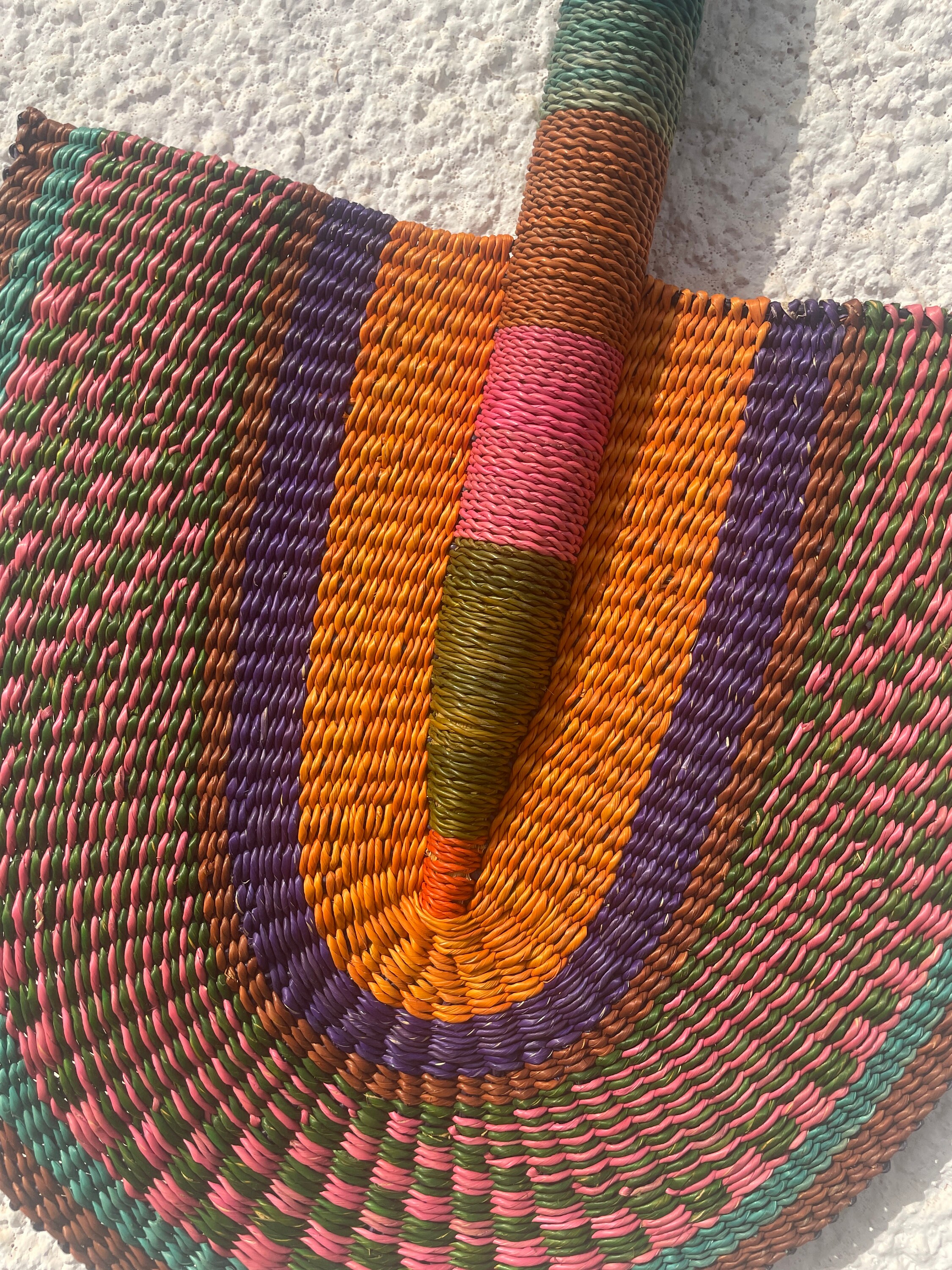 Beautiful Straw Hand Fan| Wicker Fan Wall Hanging| Bolga Straw Fan ...