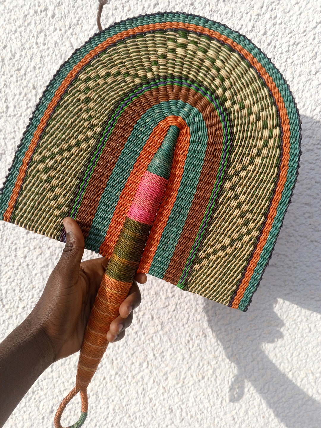 Wedding Bridesmaid Fan| Mini Fan Wall Mount| Wicker Fan Wall Hanging ...
