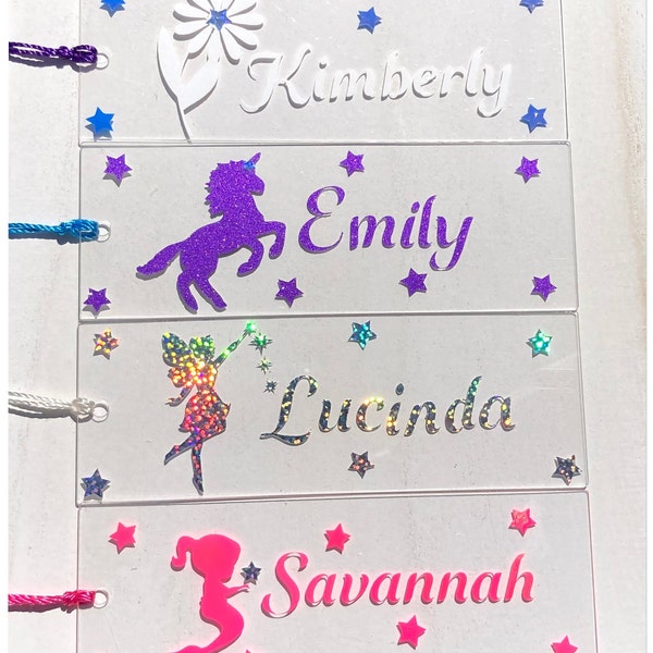 Personalized Kids Bookmark | Custom Name Bookmark | Girls Bookmark | Bookmark for Kids | Book Lover Gift | Reader Gift | Kids Gift |