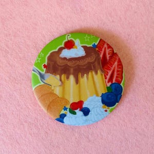 BIG Pudding Purin Can badge