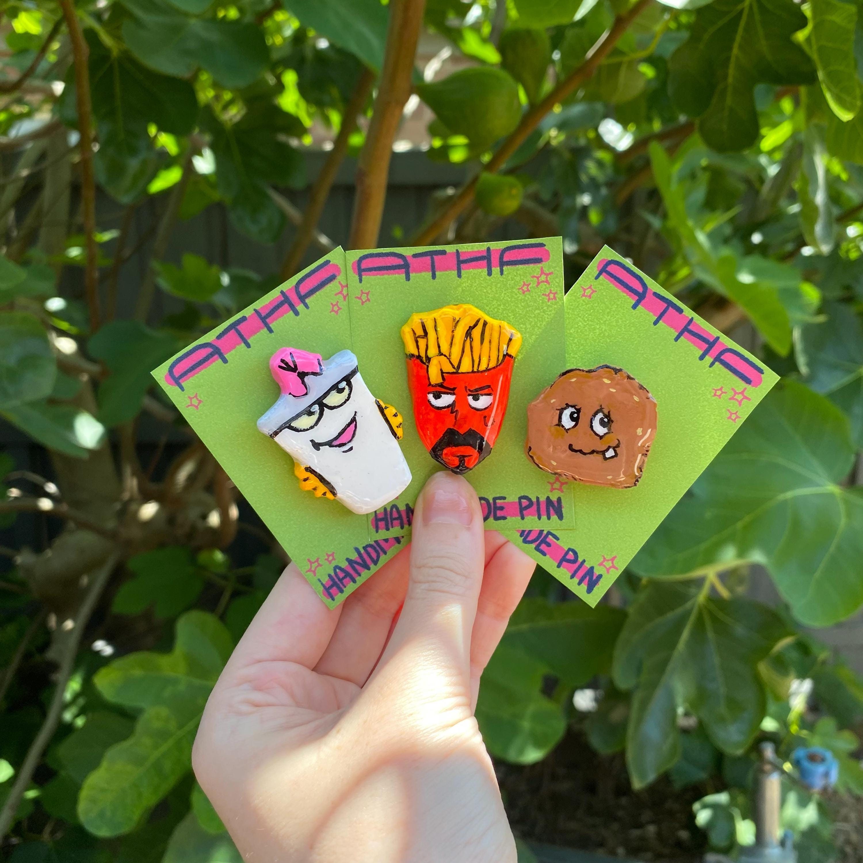 ATHF Handmade Clay pins