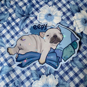 Eepy (Sommeil) Chien Pibble Holo Sticker