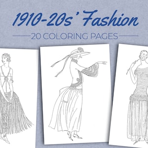 Fashion Coloring Pages - 20 pictures to download and print - Coloring book for children and adults