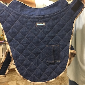 Denim dog coat with pocket