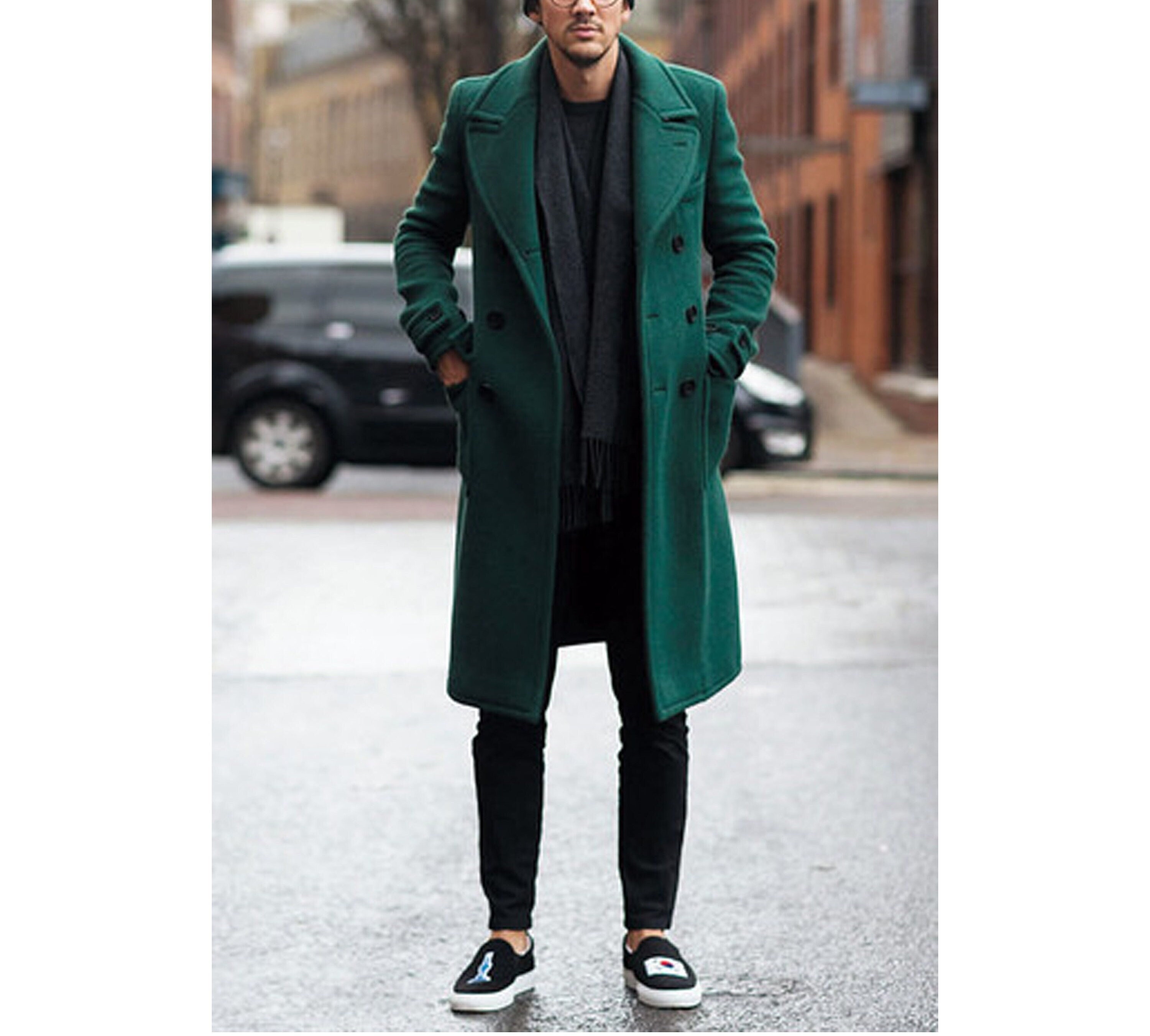 wool coat long men