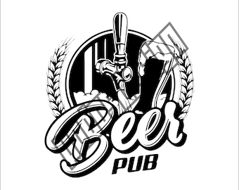 Beer Pub | Beer Quote SVG | Vinyl Cut File for Cricut and Silhouette | Svg, png, eps, jpg