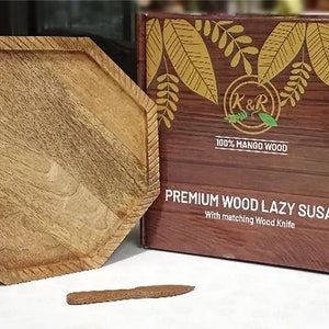 Wood Lazy Susan | Lazy Susan Organizer | Wood Lazy Susan Turntable I Wooden Lazy Susan Turntable | Wood Lazy Susan Organizer for Pantry