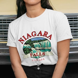Niagara Falls Canada USA Shirt, Waterfall Landmark, Niagara Falls Ontario Souvenir, Niagara Falls T-Shirt, Canadian Cozy T-Shirt