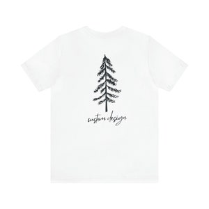 Custom Location Pine Tree Oversized T-Shirt, Personalized Gift, Gorpcore Aesthetic Granola Girl Style Shirt, Unisex Short Sleeve Comfy Tee image 7