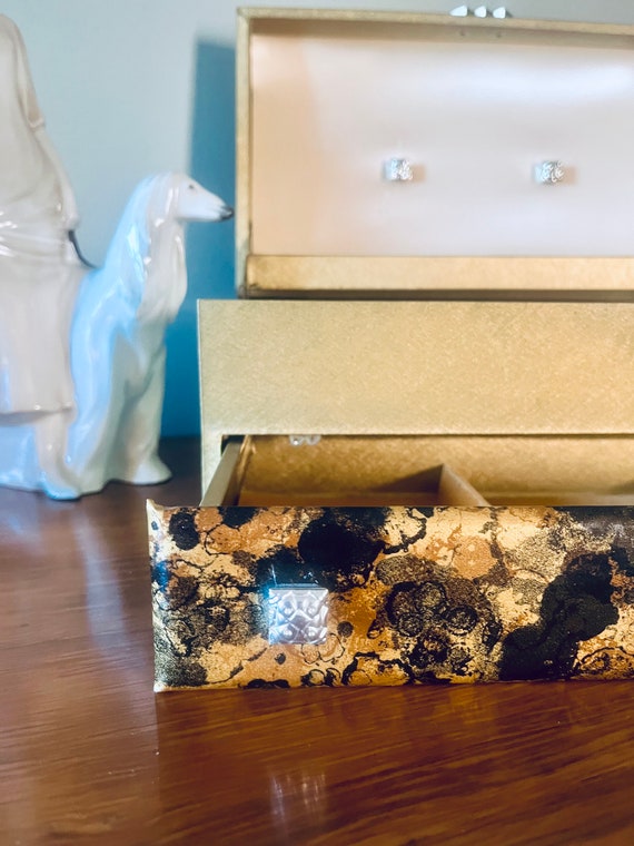 Vintage Sarah Coventry Extra Large Jewelry Box Or… - image 7